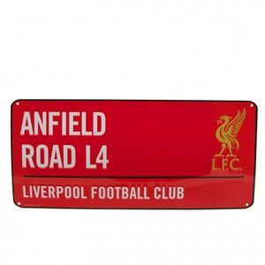 Liverpool FC Street Sign / Red/White